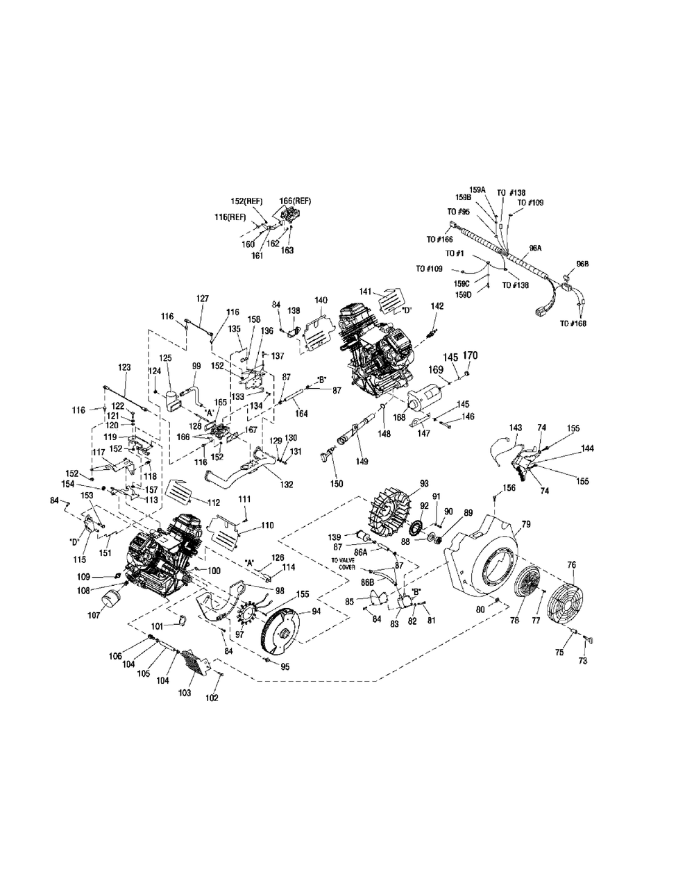 Gtv-990 General Assembly Diagram and Parts List for M72-GN33 53BB5FJZ750-33HP-OHV Cub Cadet Lawn Tractor